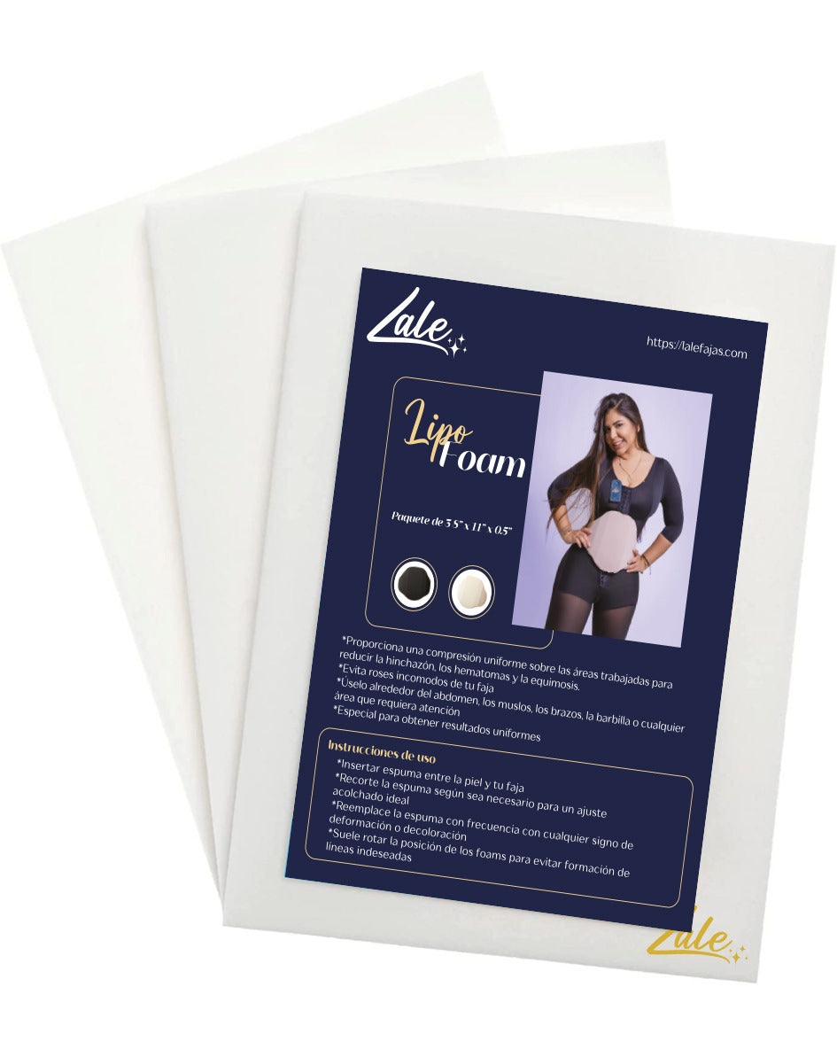 Lale Post Surgery Recovery Foam, Compression Belt Support for Liposuction, Tummy Tuck, BBL