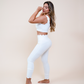 Conjunto moldeador festoneado sin costuras: 2 piezas para entrenar y estar en casa